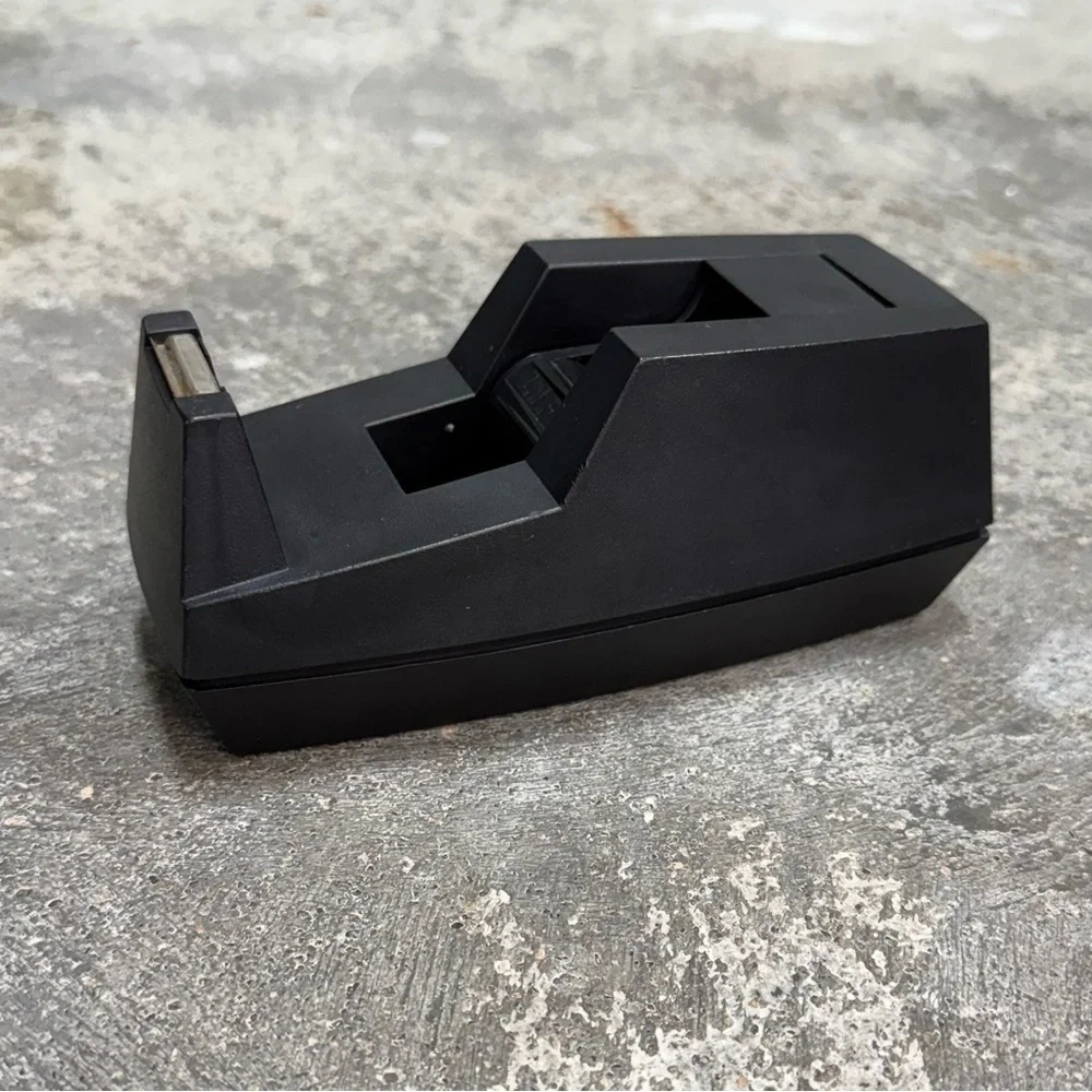 Vintage Scotch 3M C-40 Weighted Tape Dispenser Black Heavy Duty
